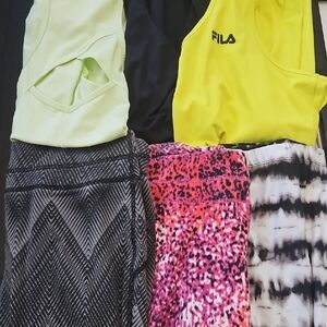 Womens XL Lot of 6 Pieces Activewear. Tek Gear, FILA, etc Preloved. Mix & Match